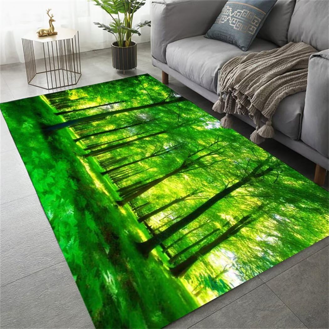 Tapis anti-glisse vert 80x150cm pour protéger le sol de la salle à manger