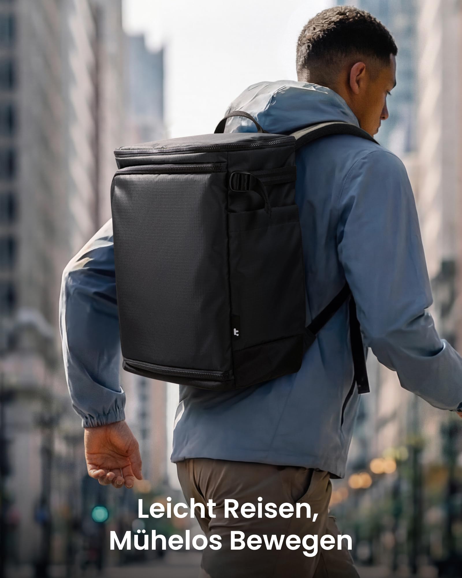 tomtoc Ryanair Handgepäck 40x30x20, 23-28L Erweiterbarer Reiserucksack, EasyJet Eurowings Wizz Air Rucksack Handgepäck Flugzeug, Leichter Rucksack Damen Herren, Wasserdichter Weekender Travel Backpack