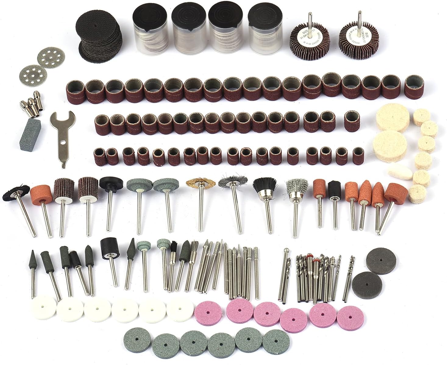 400PCS Multifunction Rotary Tool Accessories Kit Electric Grinder for Cutting Grinding Polishing Drilling Universal Fitment with Collets and Shanks