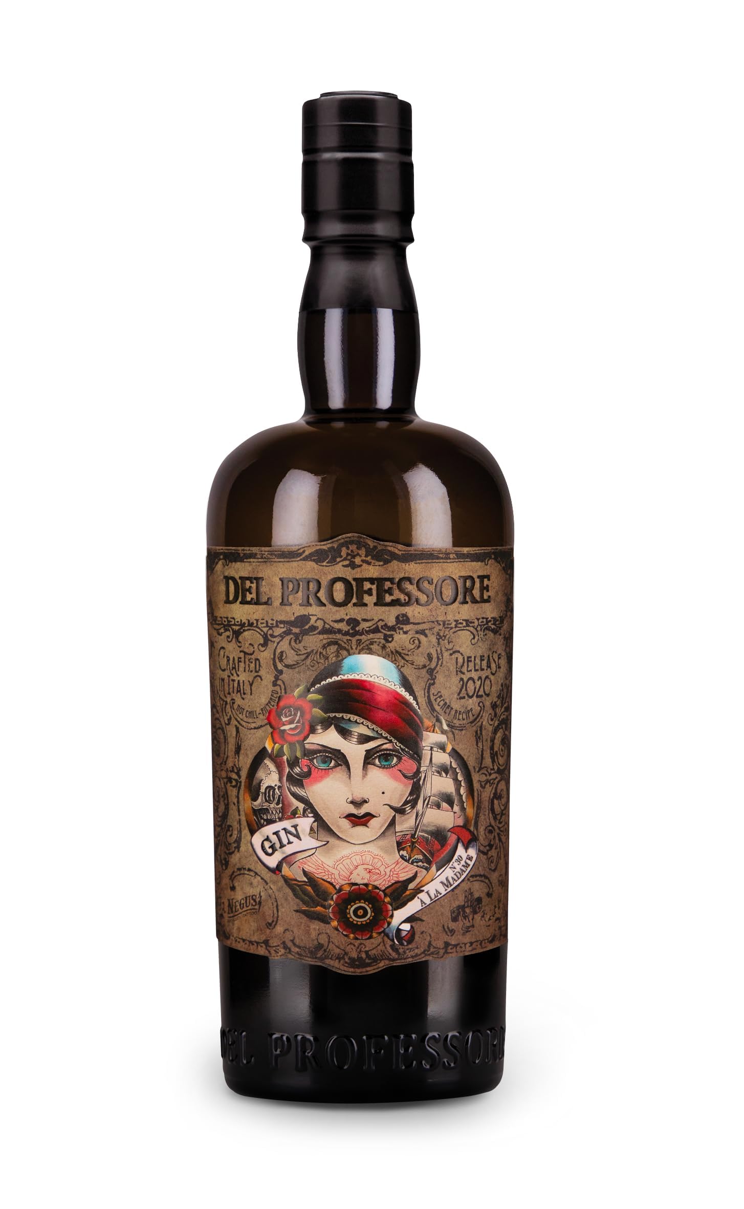 Del Professore - Gin Madame, 70 cl, Gin Artigianale dalle Note Agrumate e Speziate, 42,9% Vol