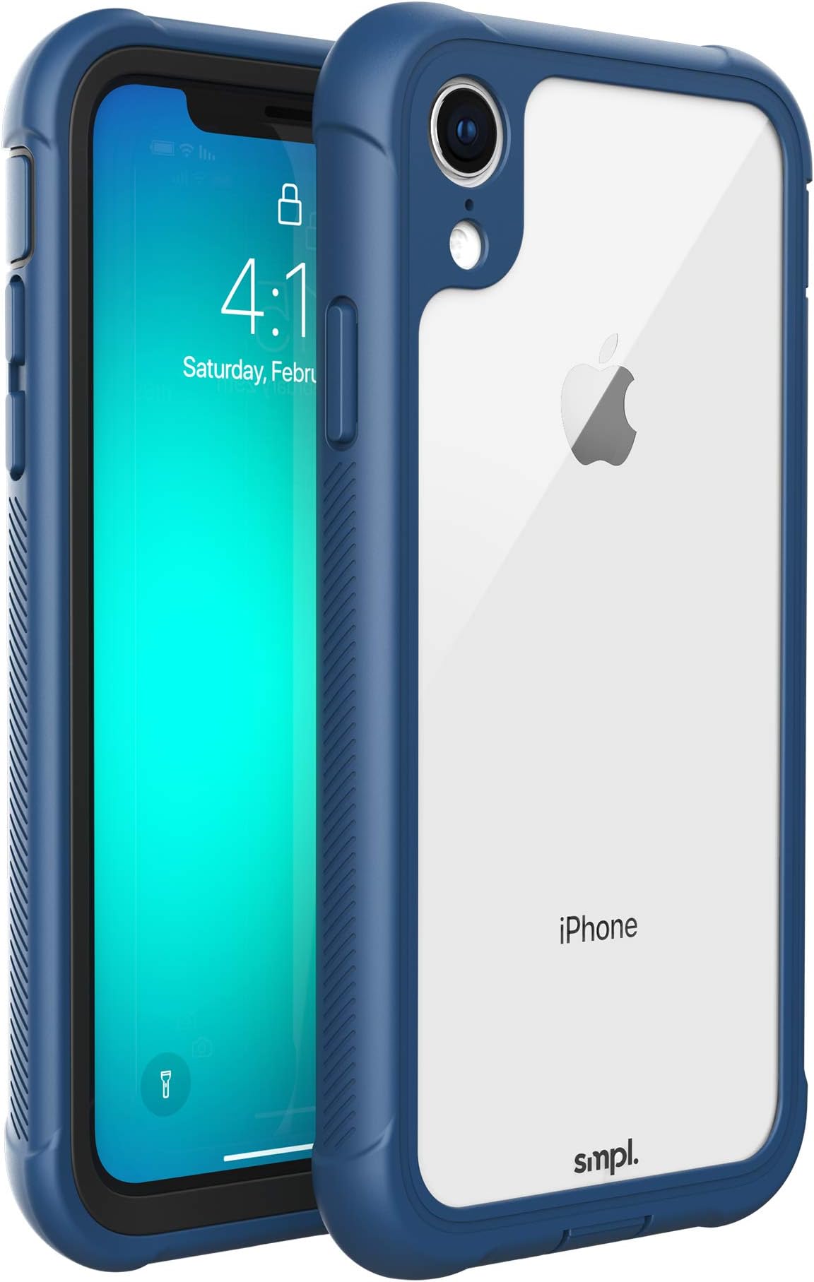 SMPL iPhone Xr Drop Proof, Lightweight, Protective Wireless Charging Compatible iPhone Case - Navy