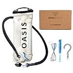 Water Buffalo Oasis Hydration Bladder - 2L and 3L Water Bladder for Hiking Backpack, Leakproof Design with Insulated Hose and High-Flow Bite Valve