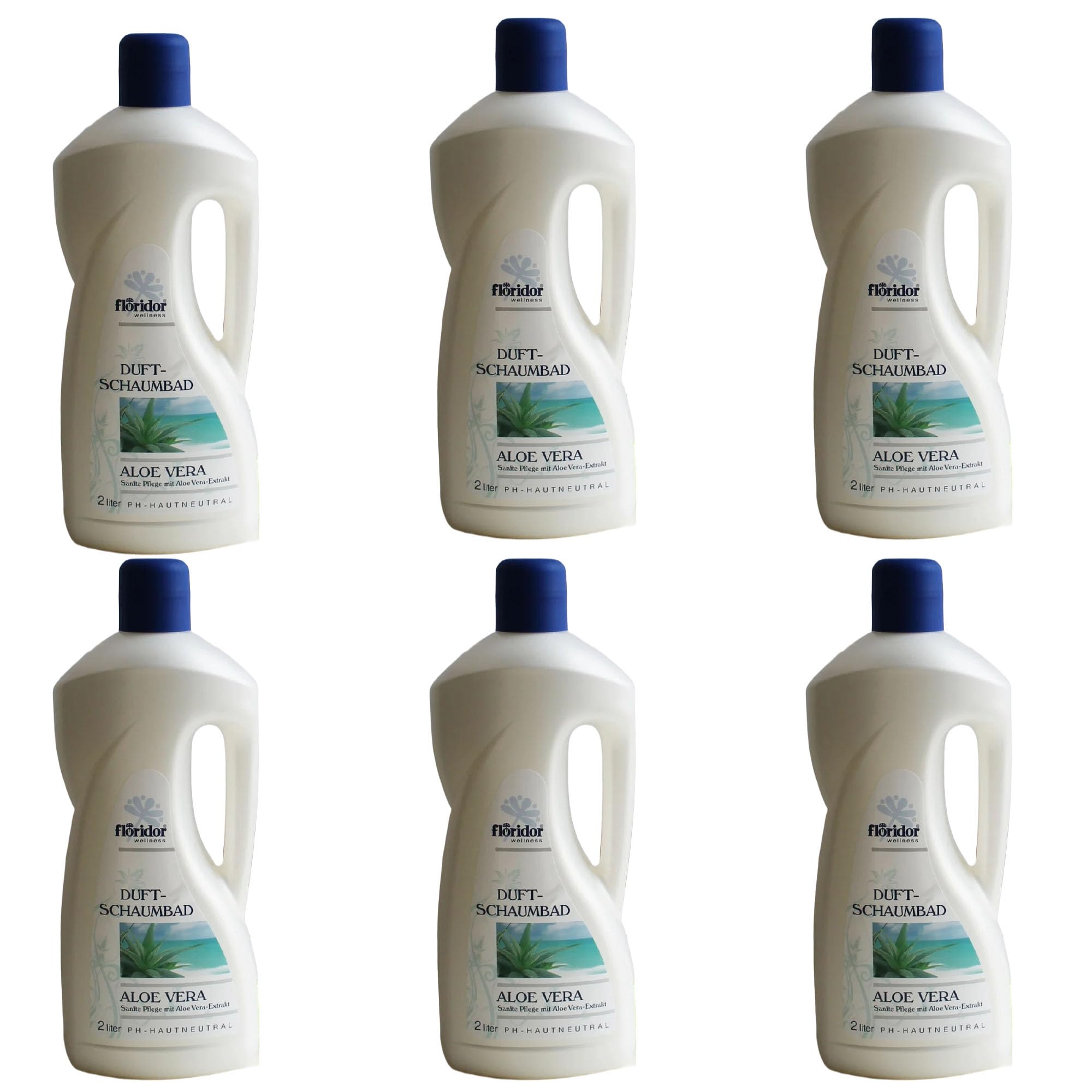 Floridor wellness Duft Schaumbad Aloe Vera 6 x 2L (12 Liter)
