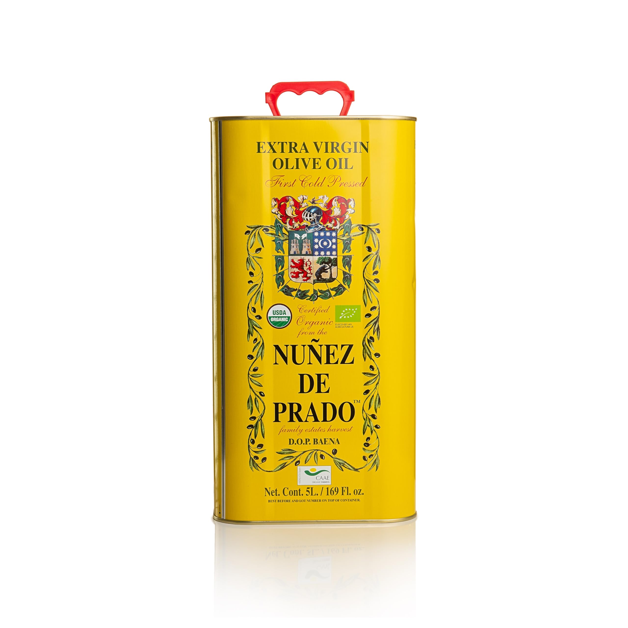 PRADO NUÑEZ | Oliwa z oliwek extra virgin (Odmiany Picudo i Hojiblanca) - Pudełko 5 litrów