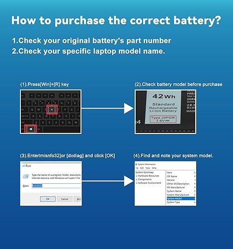 Miniatura 8 de J0PGR - Batería de repuesto para Dell Latitude 12 5290 5285 2 en 1 T17G T17G001 T17G002 Series, compatible con números de pieza JOPGR 0J0PGR 1WND8