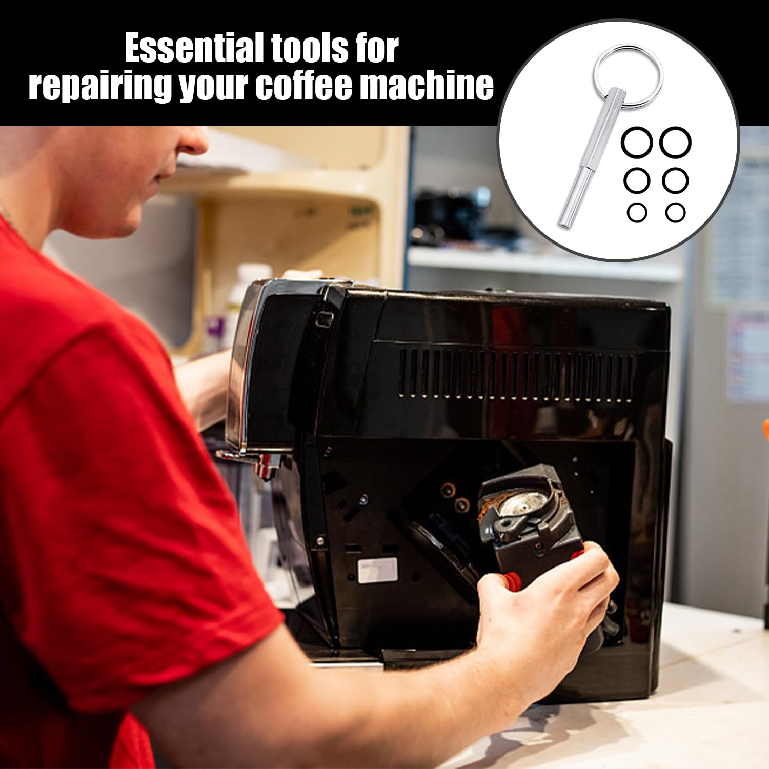 QOZJI Clé à Tête Ovale, Outil De Réparation Pour Machine à Café