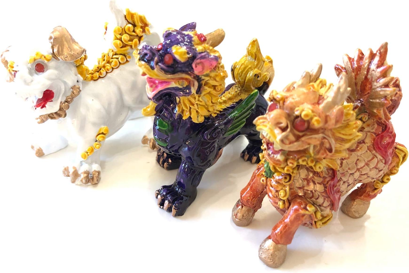 Feng Shui Three Celestial Divine Guardians Statue Set