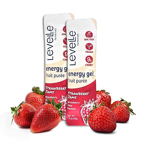 Miniatura 13 de Levelle Nutrition Energy Gel Variety Sampler – Combustible de alimentos reales para atletas de resistencia Vegano, sin aditivos artificiales