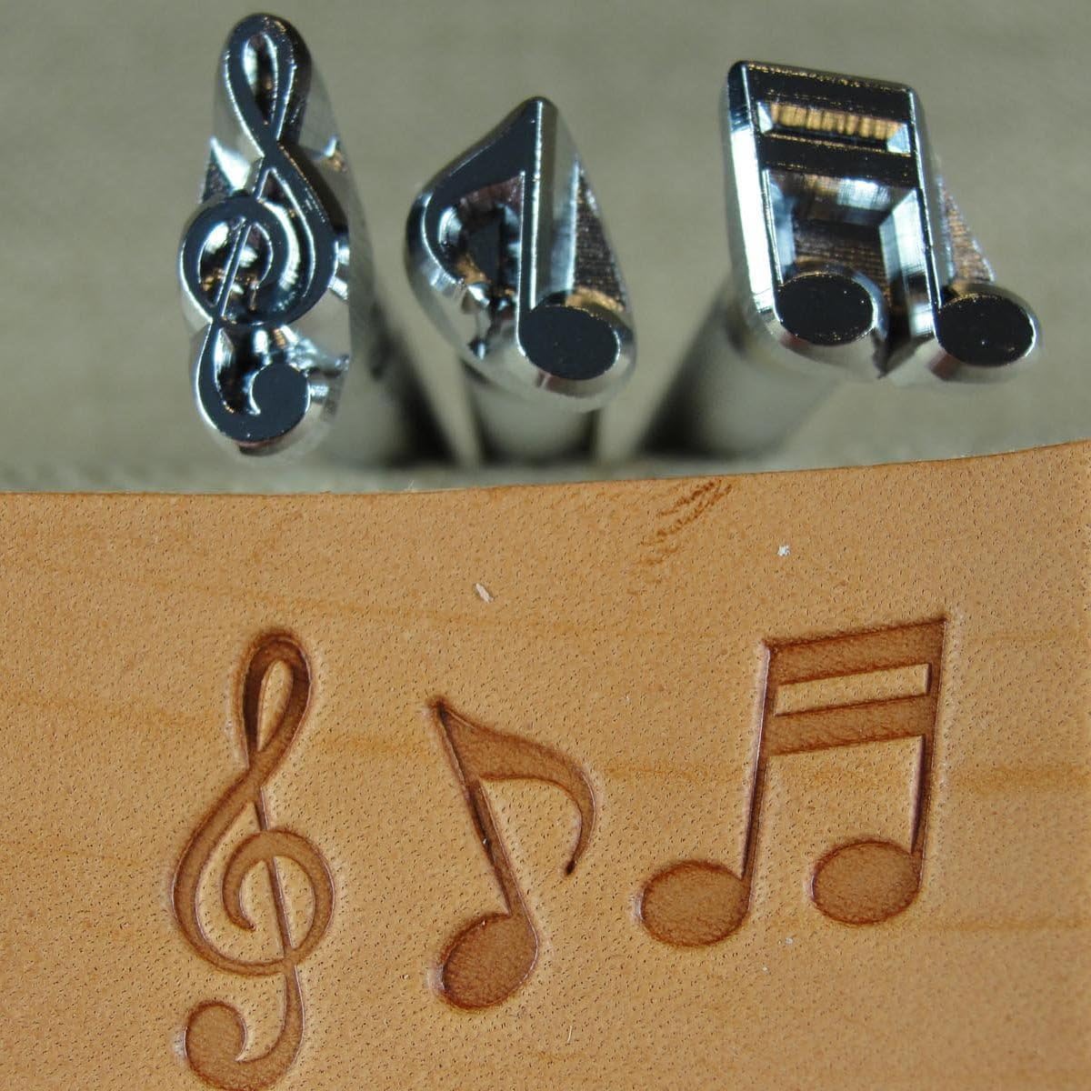 Music Note Stamps, Set of 3, Craft Japan Leather Stamping Tools