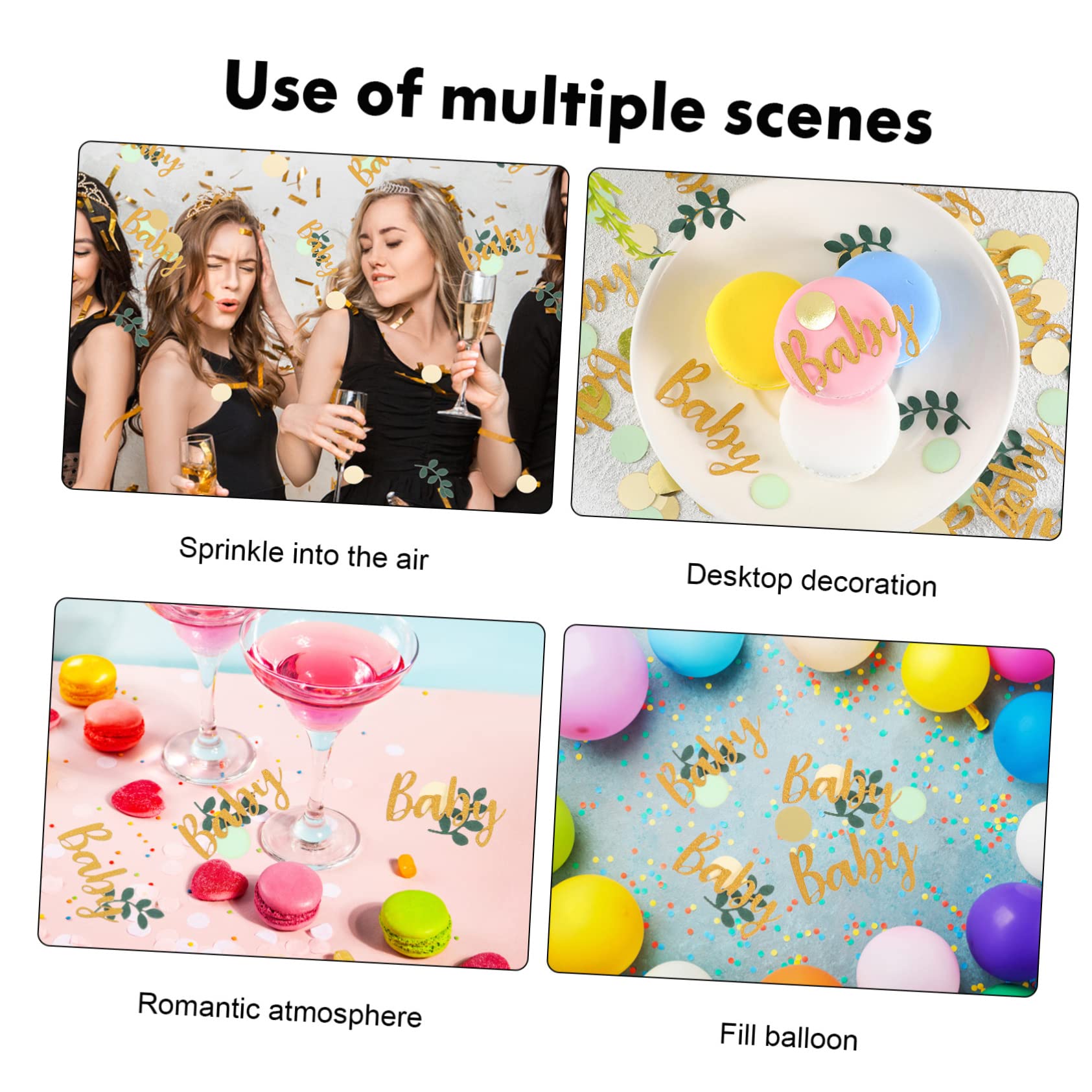Ciieeo 10 Set Di Decorazioni Da Tavolo A Forma Di Cerchio Con Foglie E Alfabeto Per Baby Shower Divertenti Decorazioni Per Feste