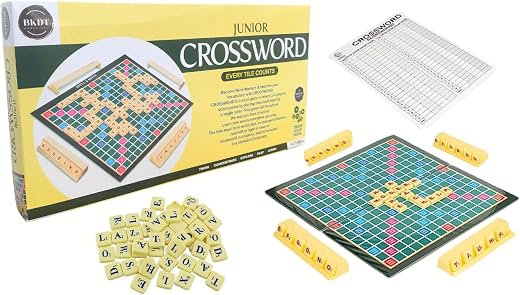 BKDT Marketing Crossword English Word Puzzle Game for Kids - Vocabulary Builder for Kids (Crossword)