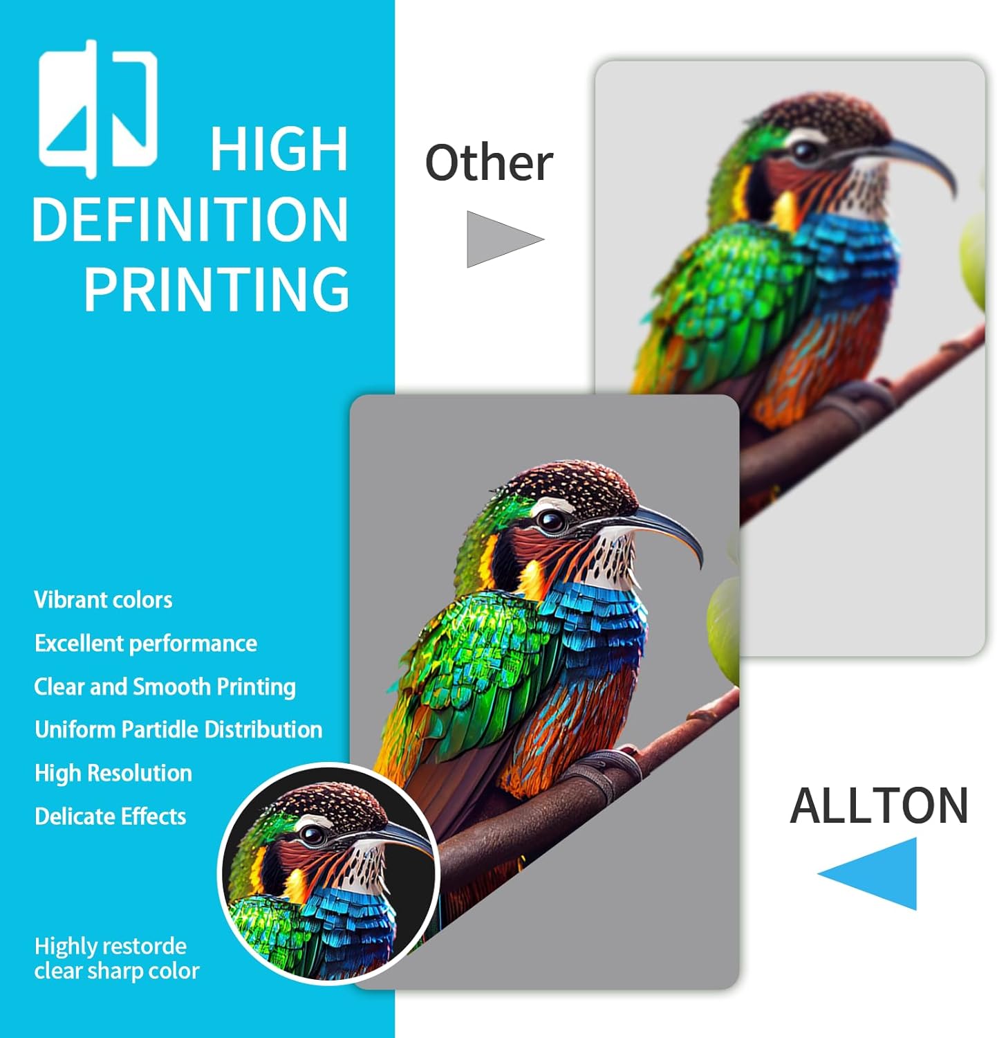 Compatible CLI-65 Ink Cartridge Replacement for Canon CLI65 CLI-65 Ink Set for PIXMA PRO-200 PRO-200S Printer (8-Pack,with Upgraded Chip and Show Ink Level)