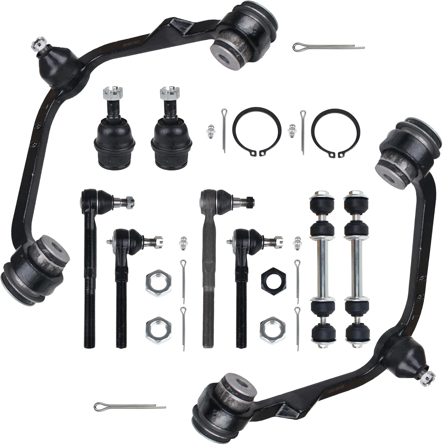 Autoround RWD Front Upper Control Arm Kit Fit for Ford F-150 97-03 / F-250 97-99 / Expedition 97-02, Lincoln Navigator 98-02 / Blackwood 02, 10pcs Suspension Set