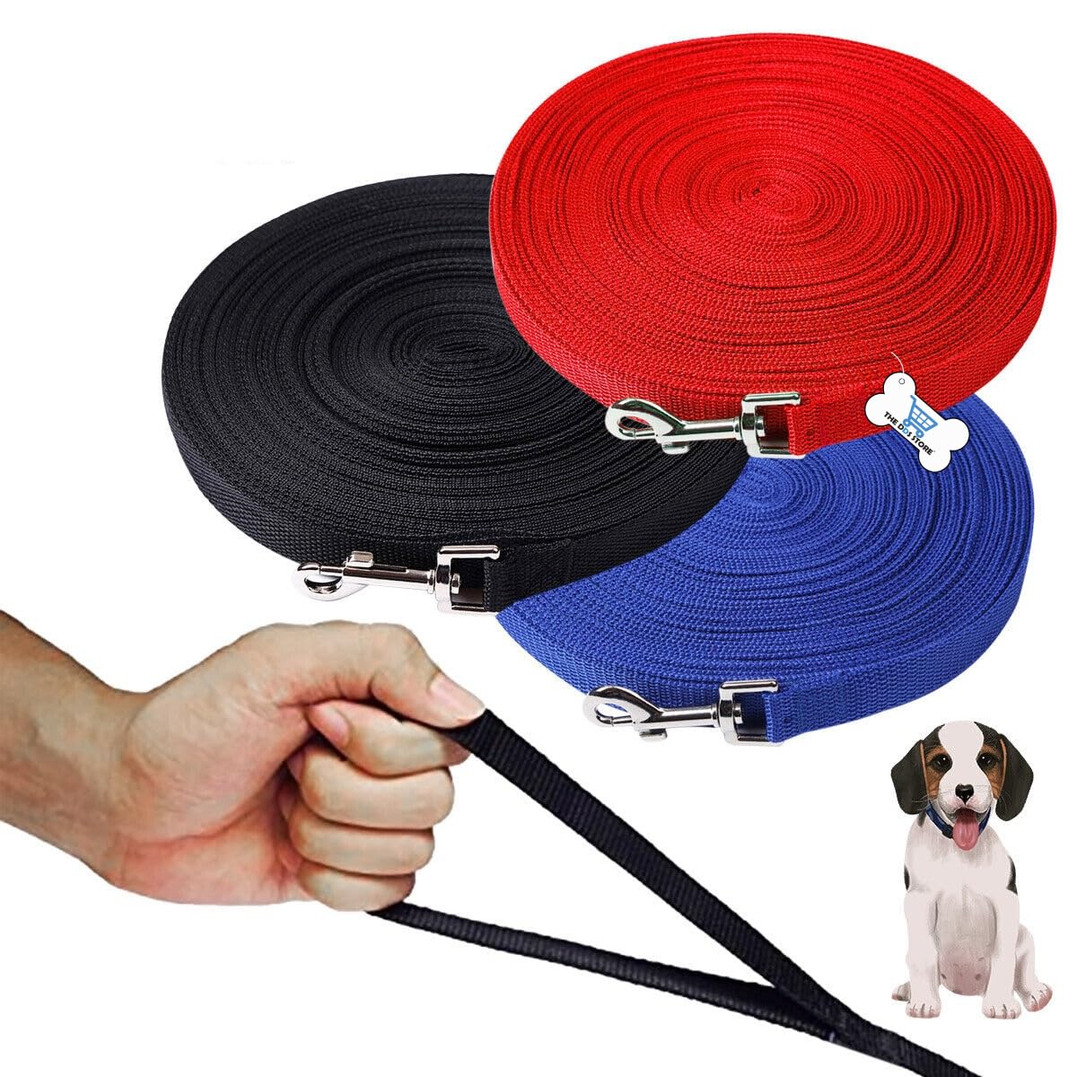 THE DDS STORE Long Dog Leash for Small Medium Large Dogs, Dog Training Leash/Puppy Lead for Obedience Recall Training Agility Lead,Camping (10 feet, Black) (B0CM3MK98R) Amazon Price History, Amazon Price Tracker
