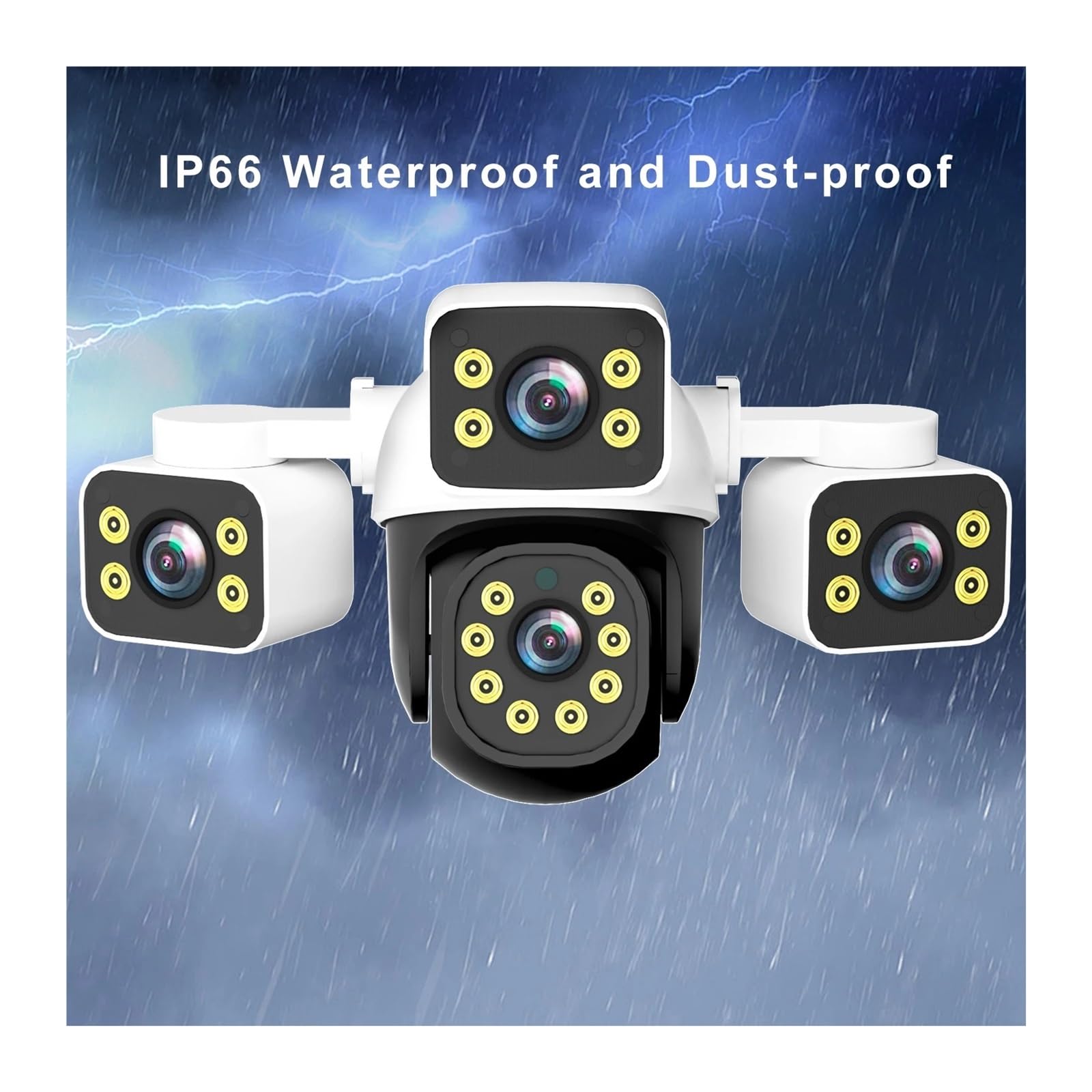 Caméra PTZ WiFi à Triple Objectif 12MP 6K