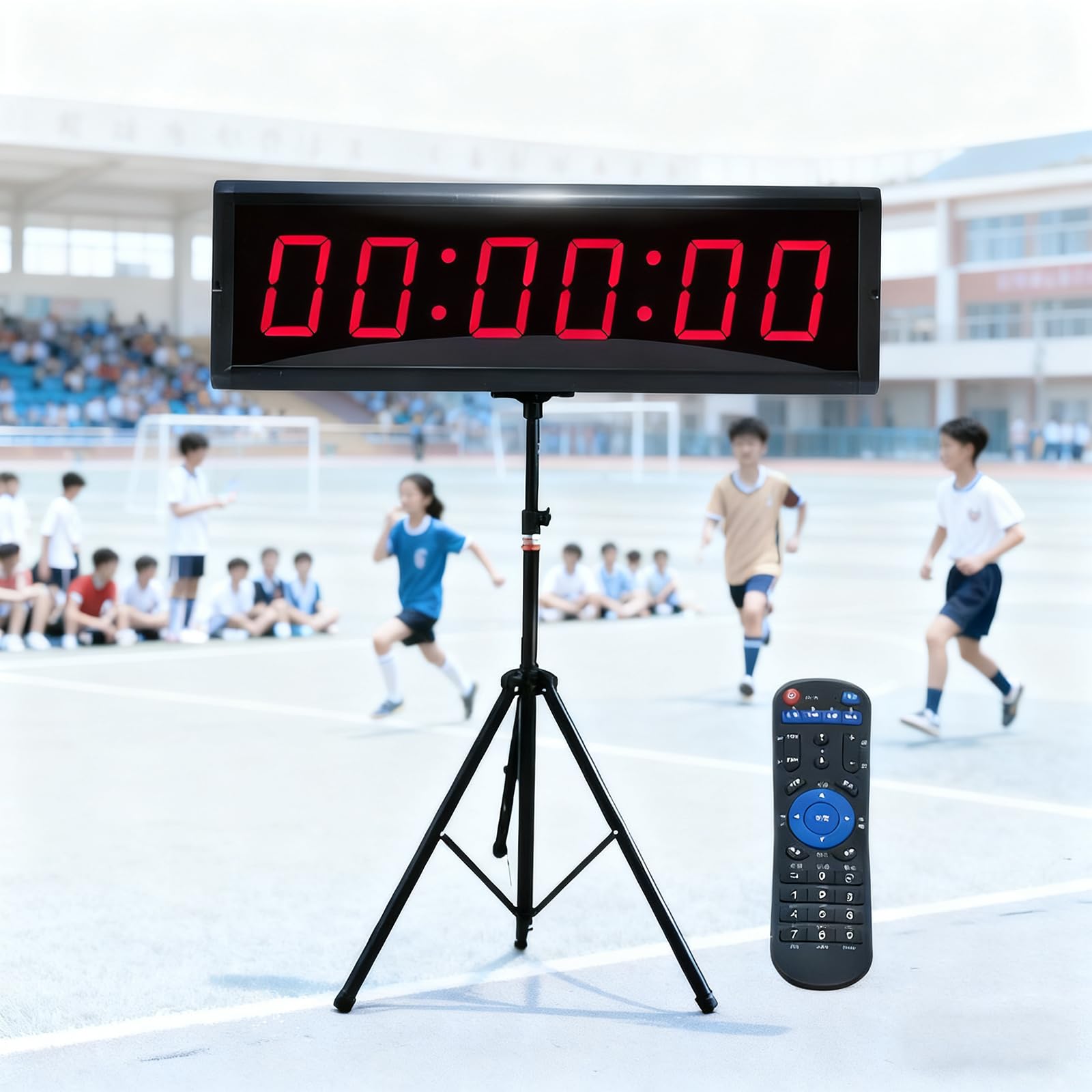 Horloge murale numérique lumineuse pack complet avec télécommande