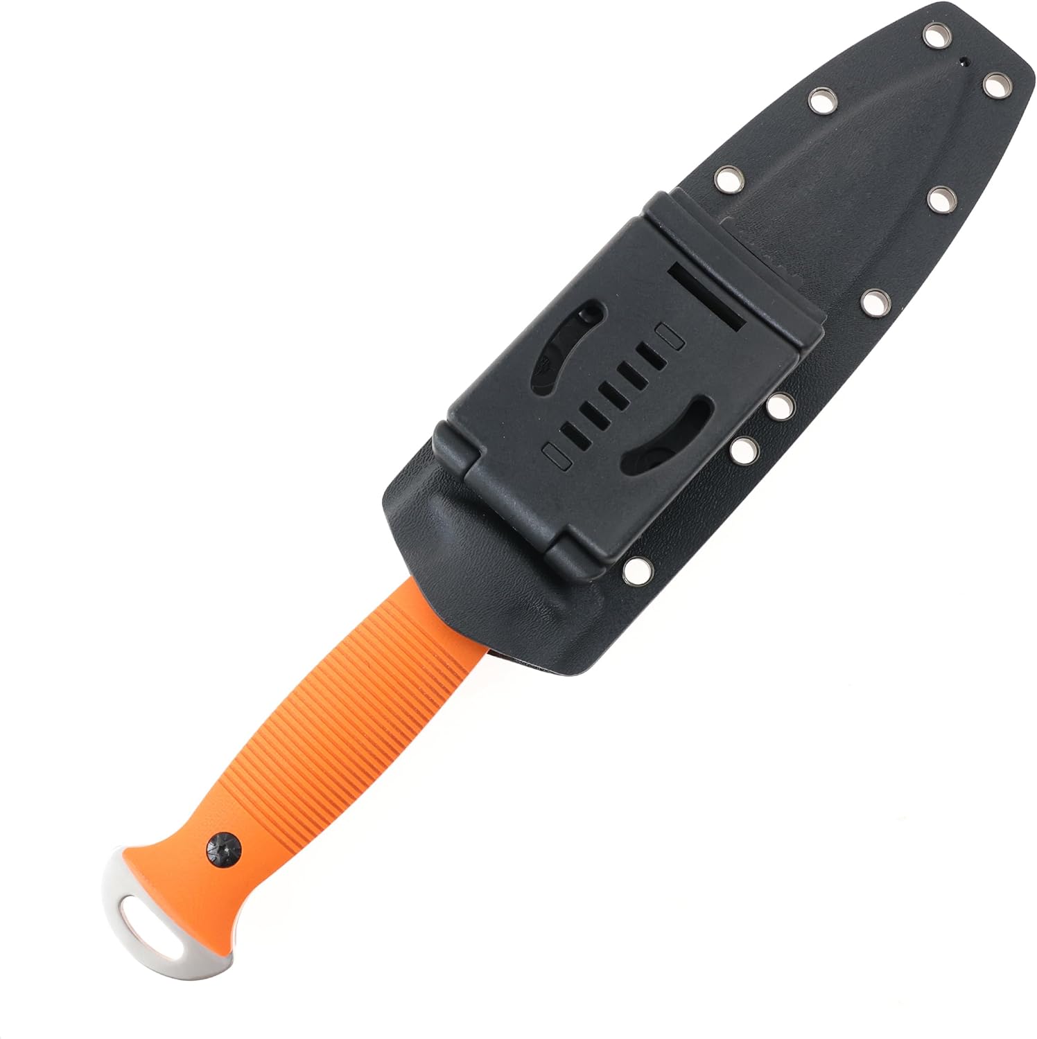 S-TEC Tactical Hunting Fixed Blade G10 Composite Handle Knife w/Kydex Sheath (Orange)
