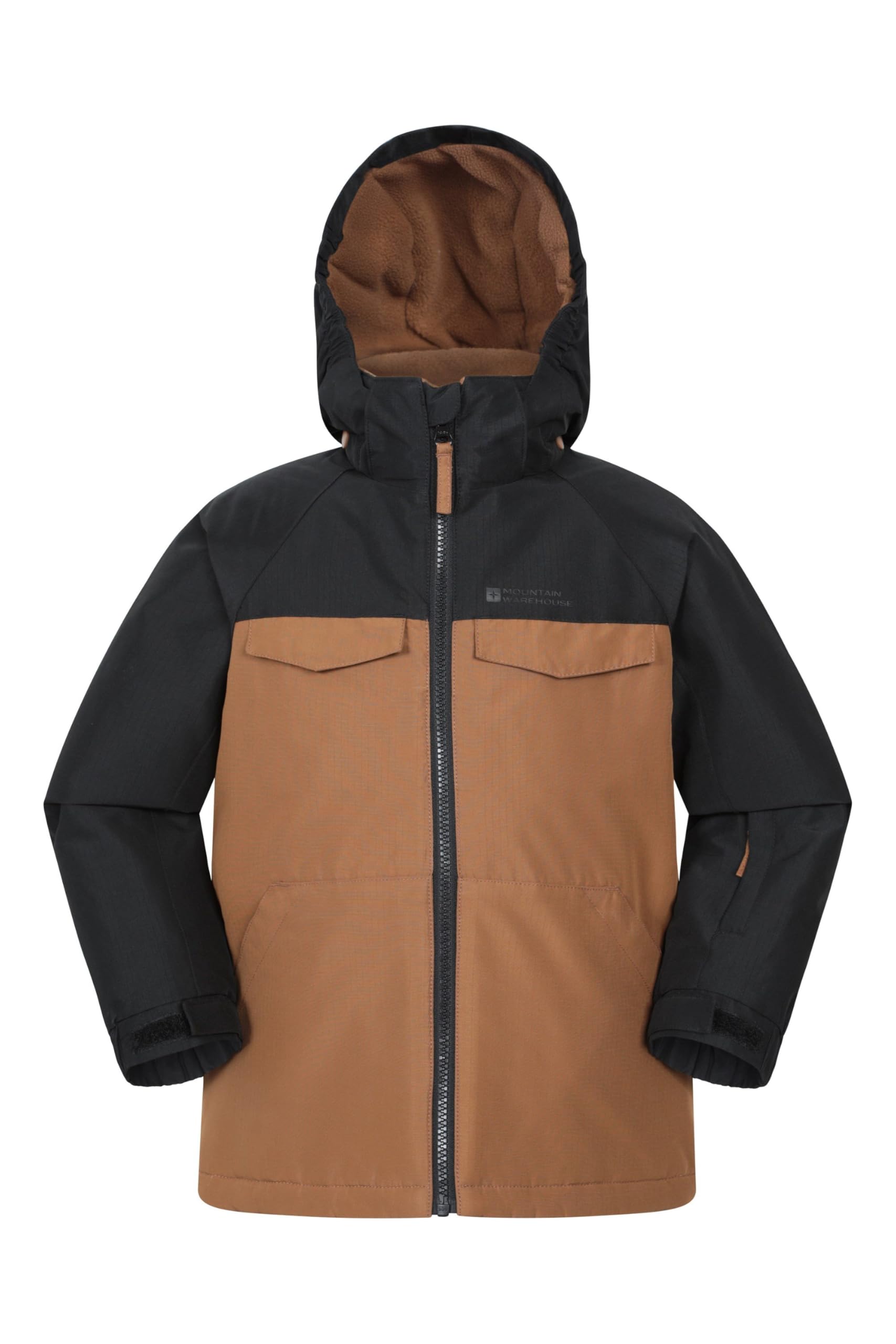 Mountain Warehouse Titan Kids Water Resistant Padded Ski Jacket Black Kids Size 9-10 Years