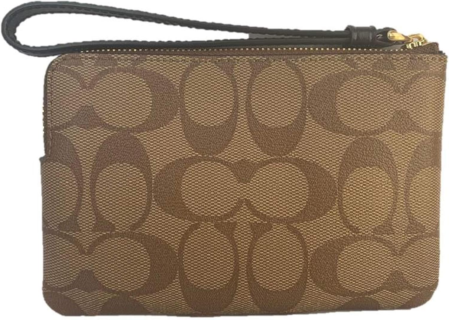 COACH WOMENS CORNER ZIP WRISTLET IN LEATHER 2961