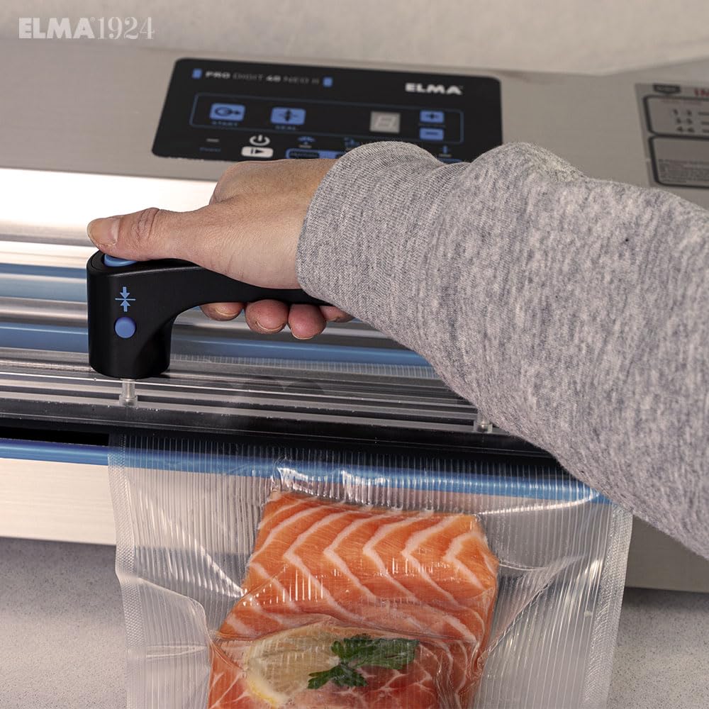 Lot de 100 sacs sous vide alimentaire avec technologie Line + | Nouvelle formule, système rayé, multicouche, sans BPA, fabrication espagnole 30 x 50 cm