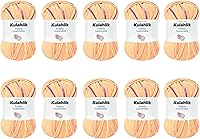 Vista 139 de 250g (5x50g) de hilo acrílico para crochet/tejido, hilo de gradiente de colores, 5 rollos de madejas, perfecto para cualquier proyecto de mini