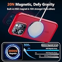 Vista 632 de MOCCA - Funda magnética resistente para iPhone XR de 6.1 pulgadas, compatible con MagSafe, funda con protección contra caídas de grado militar