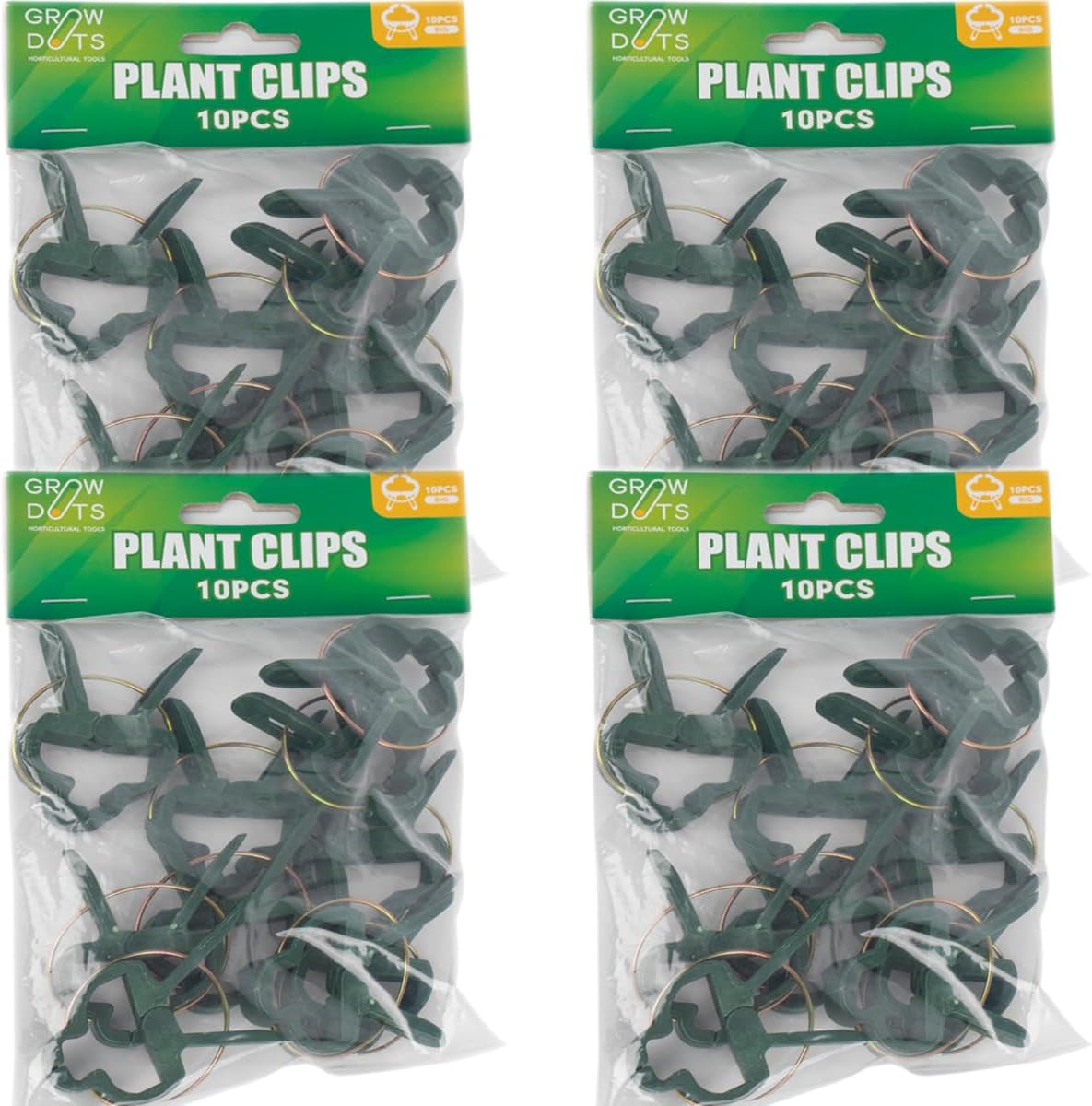 40 PCS Large Plant Support Clips Gardening Plant and Flower Loop Gripper Clips Garden Plants Supporter Tool for Straightening Plant Stems Garden Clips Green