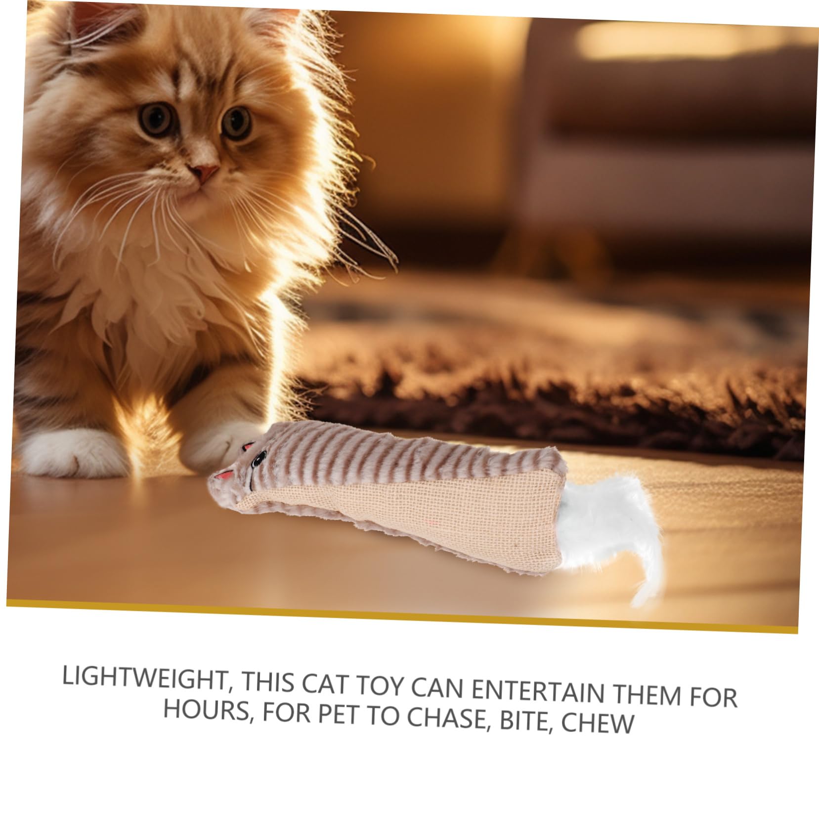 ibasenice Jouet Herbe Chat pour Chat avec Papier Froissé Jouet Interactif à Mâcher pour Chatons Intérieur