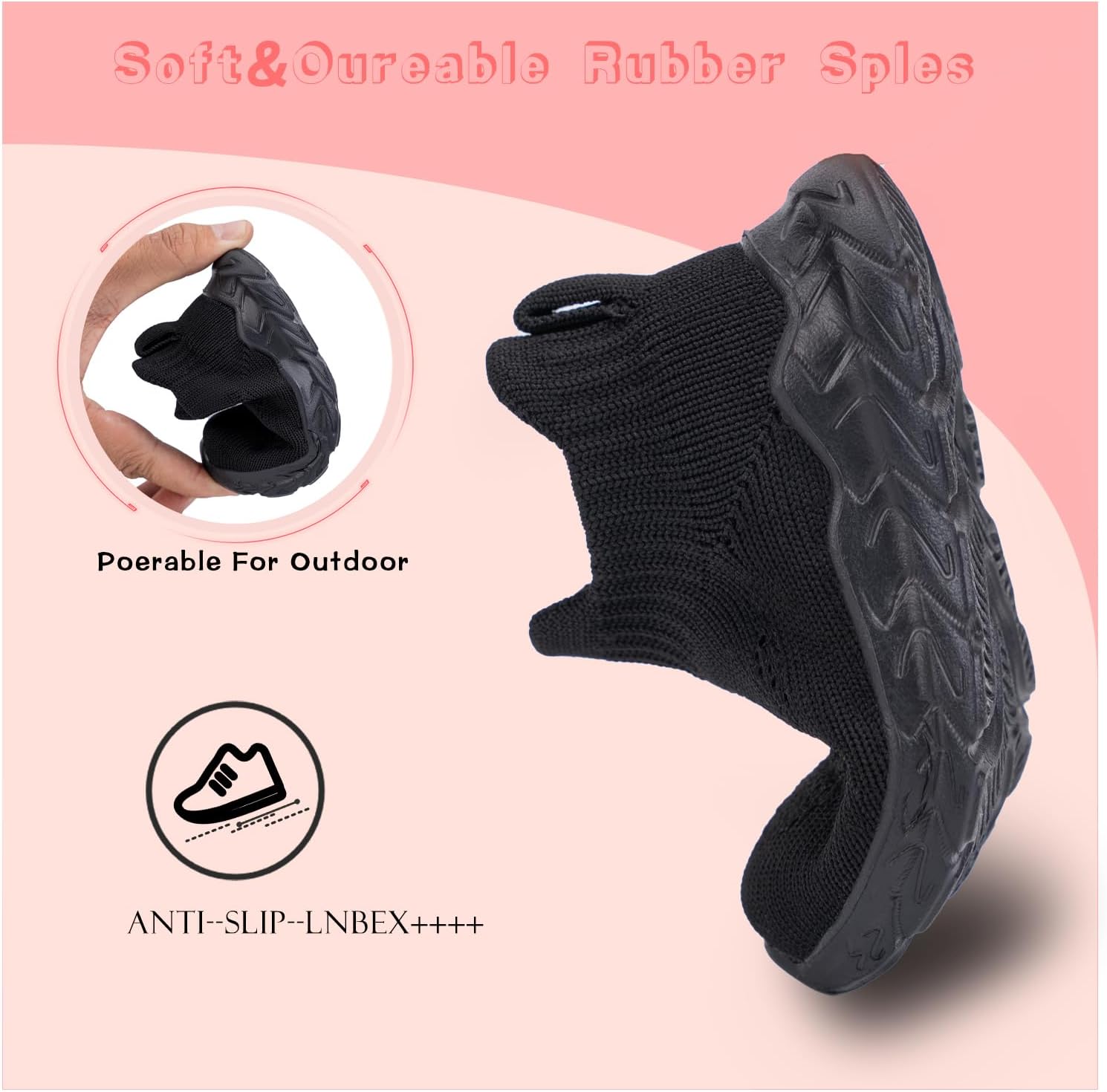 Boys and Girls Indoor Non-Slip Baby Toddler Shoes Breathable Lightweight Elastic Socks Shoes Memory Soles Protect Toes Outdoor Sneakers - Image 8