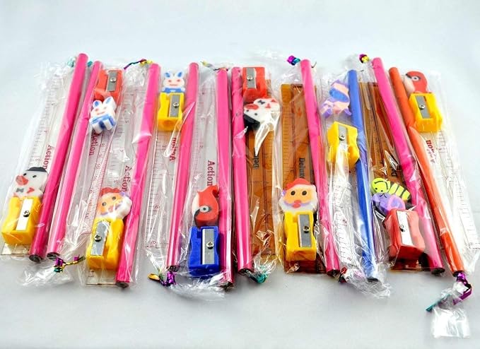 Royals Return Gifts for Kids Birthday Party Stationary Set - Pack of 6