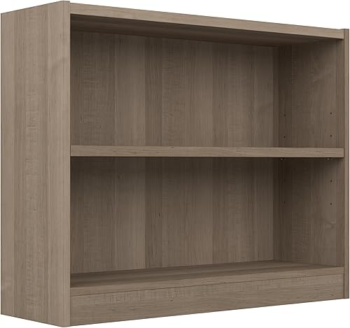 Miniatura 16 de Bush Furniture - Estantería universal de 2 estantes Vogue Cherry,Gris ceniza,Negro,Negro Nuez (Black Walnut),Cereza Natural,Olmo