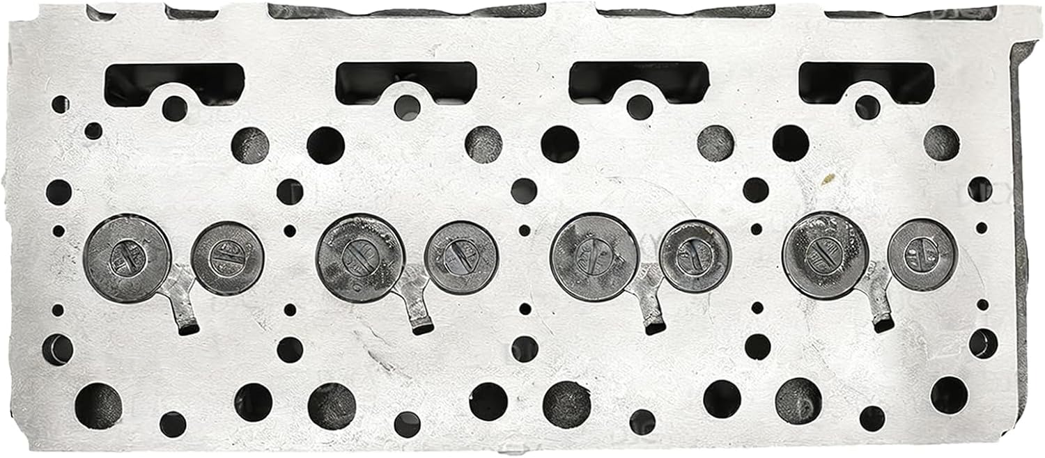 V1500 V1702 V1902 Complete Cylinder Head with 10 Water Holes Compatible for Kubota Engine 15401-03040 1540103040