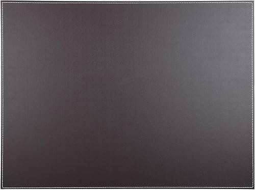 Miniatura 12 de KINGFOM Vade para escritorio de cuero sintético ultra suave con clip para papel A3/A4, protector de mesa para dibujo y escritura, grande de 24"x18"