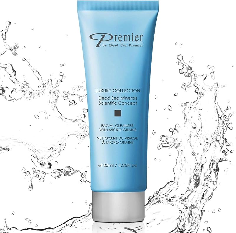 Premier Limpador Facial do Mar Morto com Microgrânulos, 130 mL
