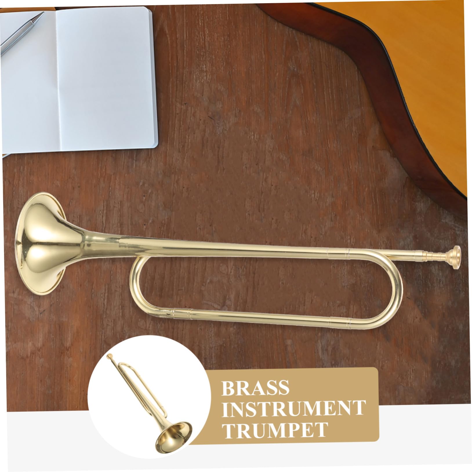 Tromba Si Bemolle in Ottone Finitura Oro per Principianti da Palco