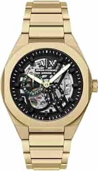 Armani Exchange Gold Watch AX4194 : Amazon.in: Watches