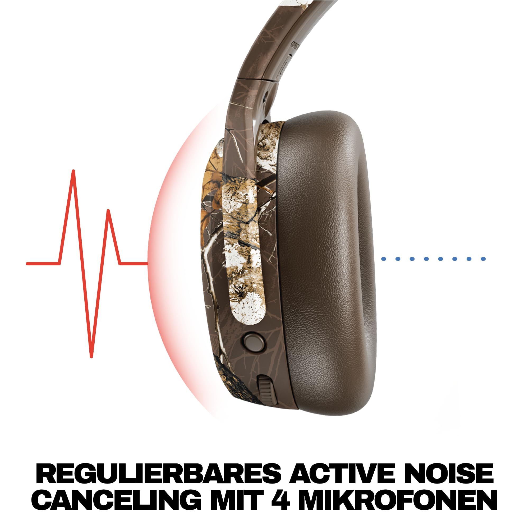 Skullcandy Crusher ANC 2 Wireless Over-Ear-Kopfhörer - Realtree Edge Braun – Ansicht 4