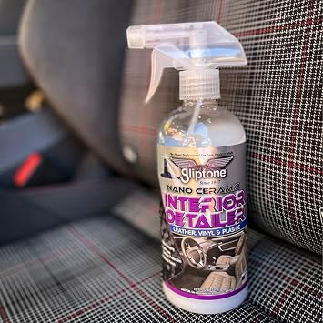 Gliptone Ceramic Interior Detailer 16 oz | Professional SiO2 Enhanced, Cleaner and Protectant, Spray and Wipe Formula