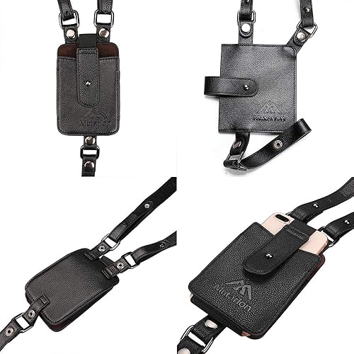 Miniatura 3 de Neween Correa oculta antirrobo para las axilas, cartera de bolsillo, funda de hombro para teléfono, bolsa de ocio doble para hombres y mujeres