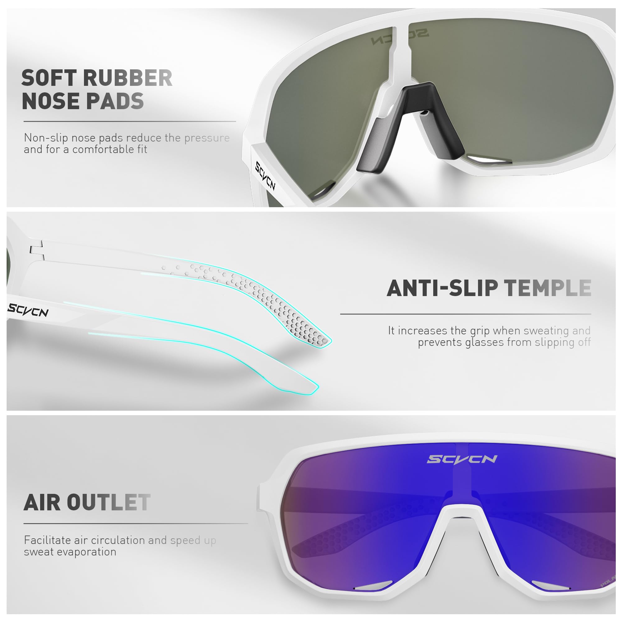 Snapklik.com : Polarized Cycling Glasses UV400 Protection Sports ...