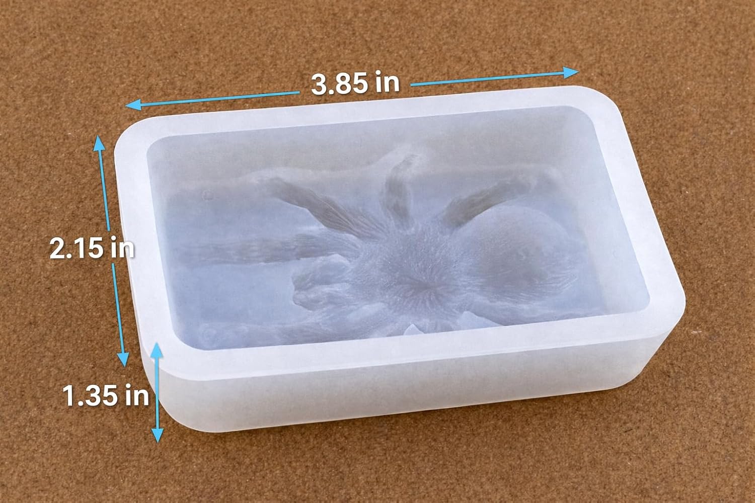 Spider Silicone Mold for SOAP Making, Resin, Wax, Plaster, Clay, Candle Tarantula Halloween