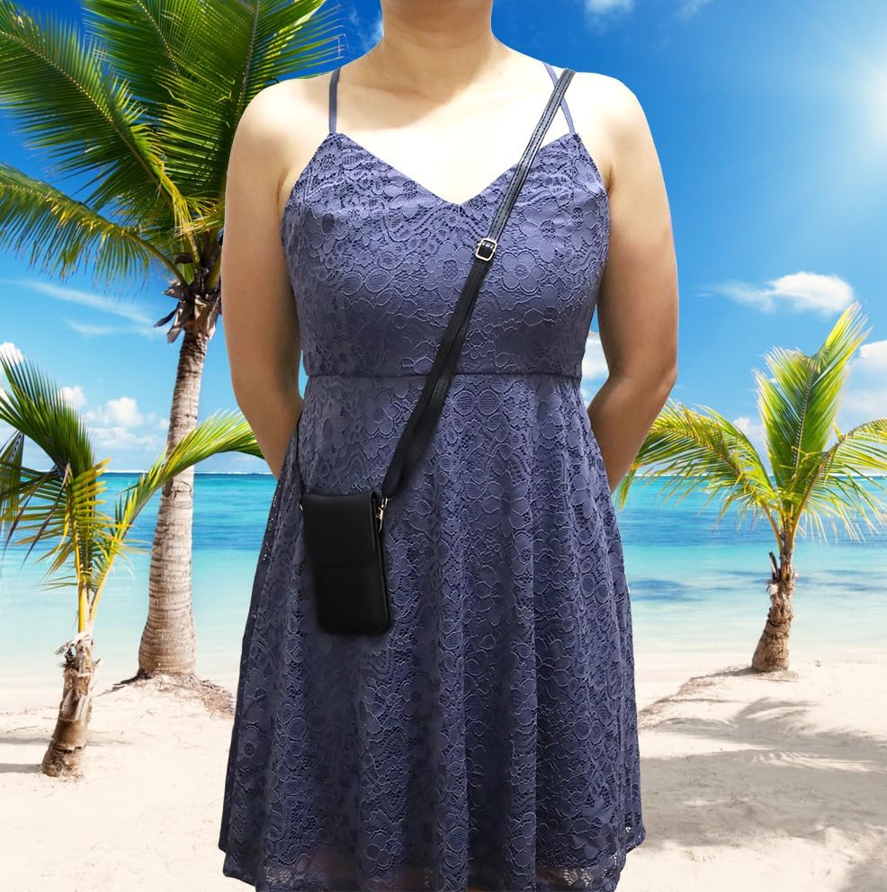 Miniatura 3 de Bolsa de transporte con ventana transparente y bolsillo para bomba de insulina mínima Medtronic 630G 640G 670G770G780G (todos los modelos) (Negro)