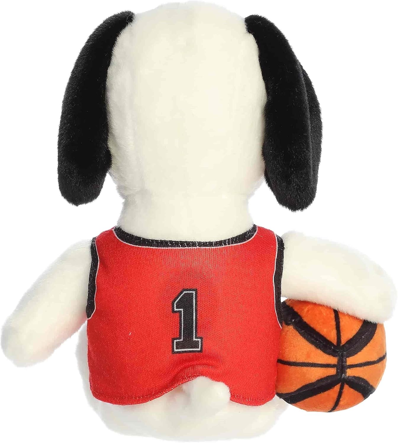 Aurora® Adorable Peanuts® Basketball Snoopy Stuffed Animal - Officially Licensed Toys for All Snoopy Fans - Nostalgic Gift for Adults and Birthday Celebrations - White 8 Inches