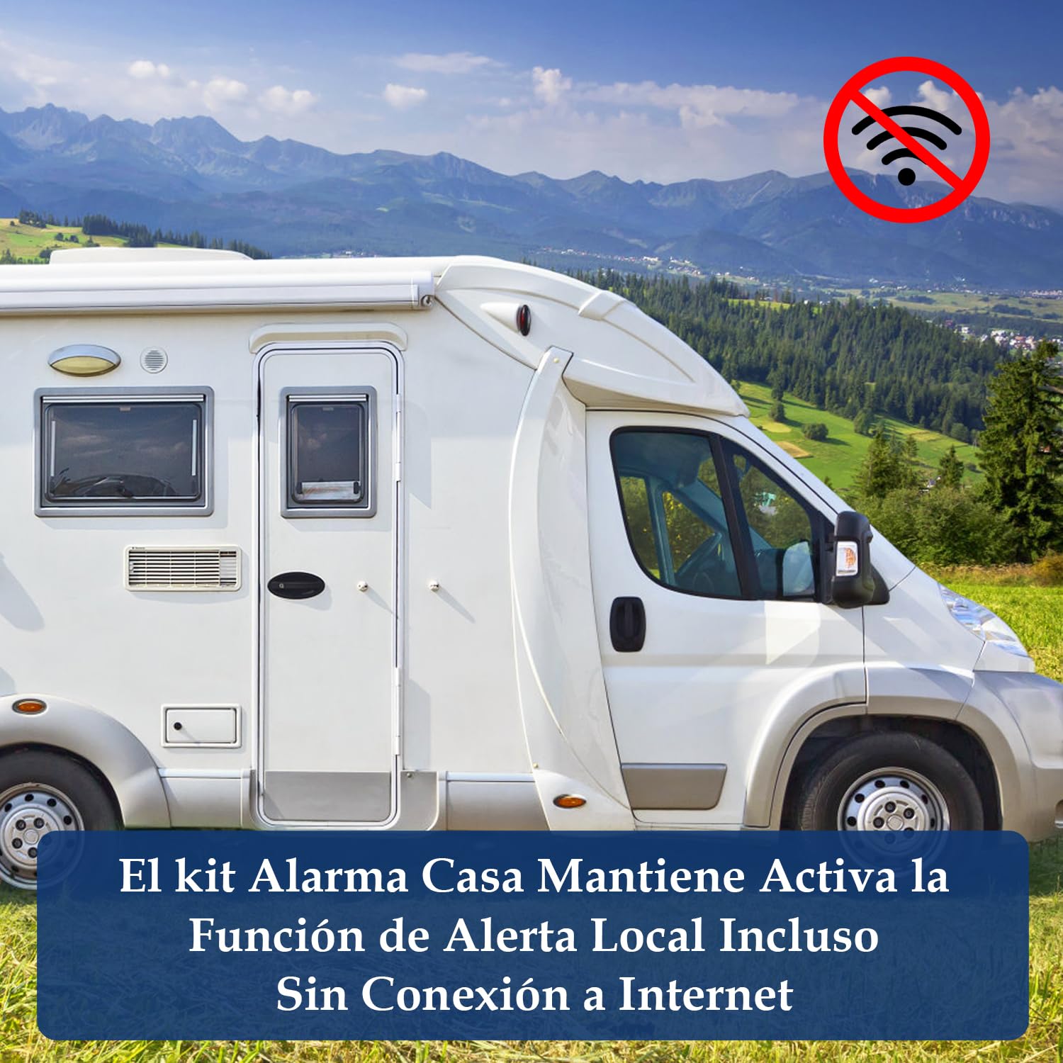 YISEELE Alarma para casa: Kit Alarma casa 5 GHz WiFi - con Reloj y App Gratis - Completo 1 Sirena 125dB - 6 Sensores Puerta/Ventana - 2 Mandos - 1 Central - Compatible con Alexa y Google Home
