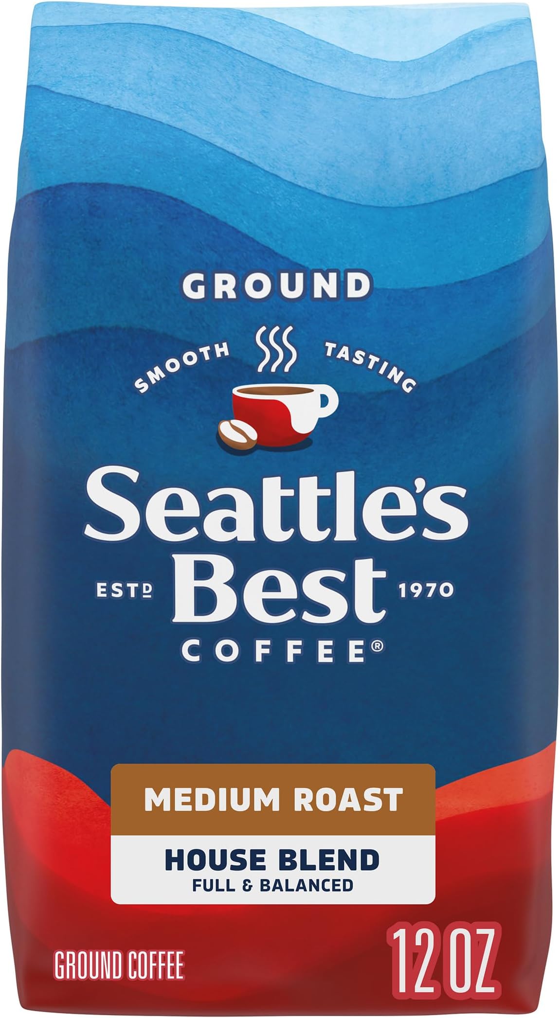 Seattles Best Coffee House Blend Medium Roast Ground Coffee 340g