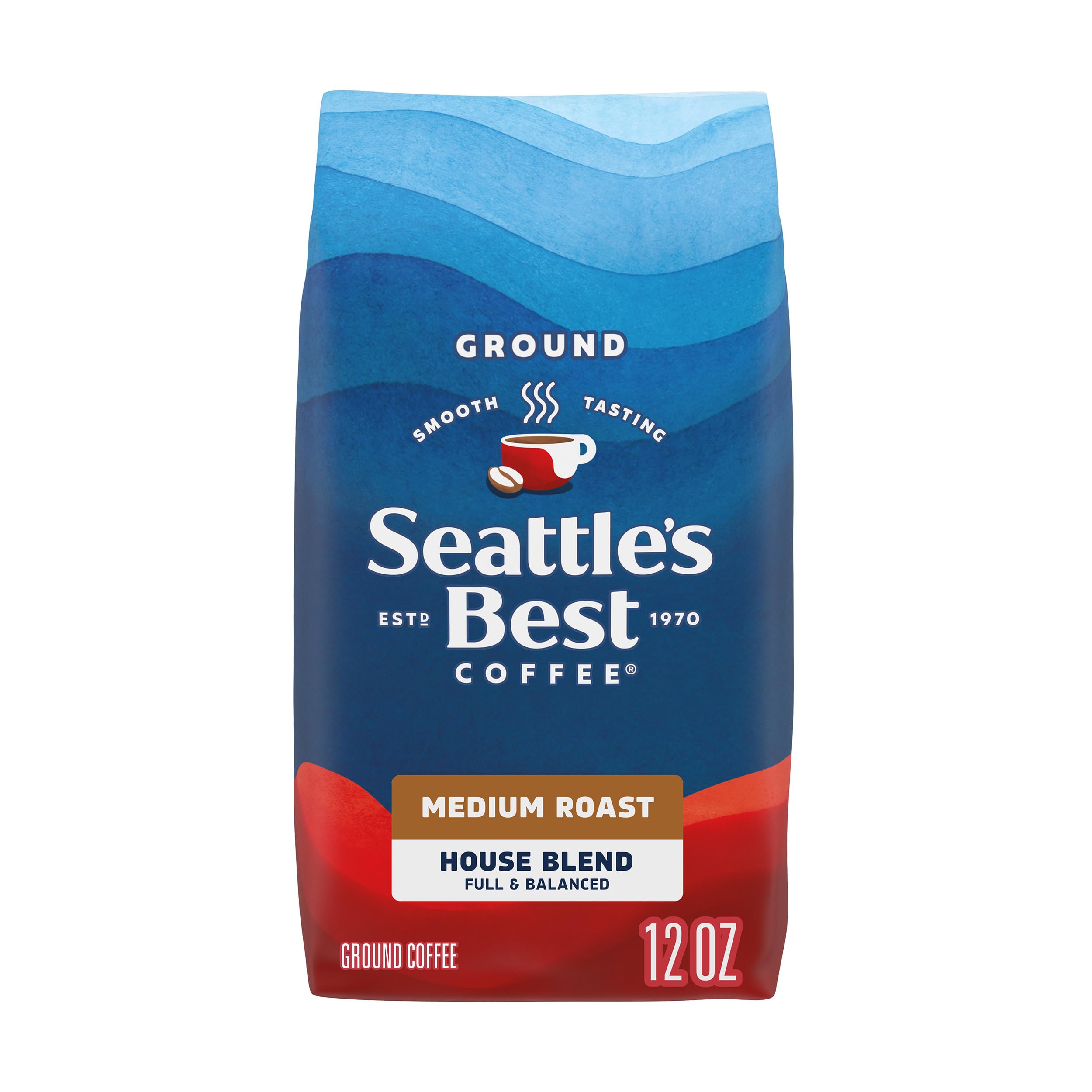 Seattles Best Coffee House Blend Medium Roast Ground Coffee 340g