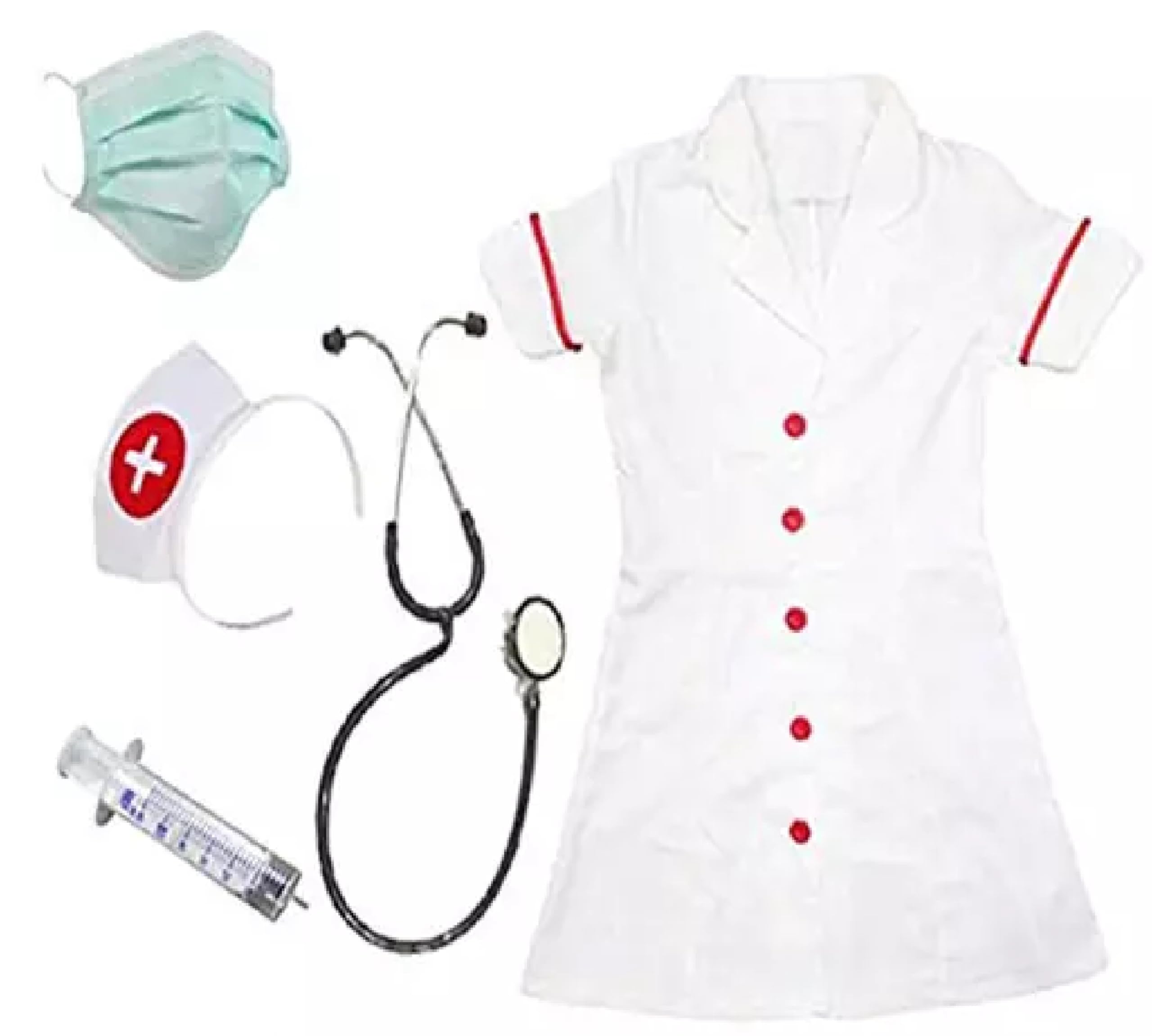 Fancy Dress Factory Nurse Coat dress for Kids | Nurse dress Costumes for boys & girls | Nurse dress With Stethoscope, Mask, Injection,Headgear (Set Of 5) 6-7Yrs (B0CTK4BKT6) Amazon Price History, Amazon Price Tracker