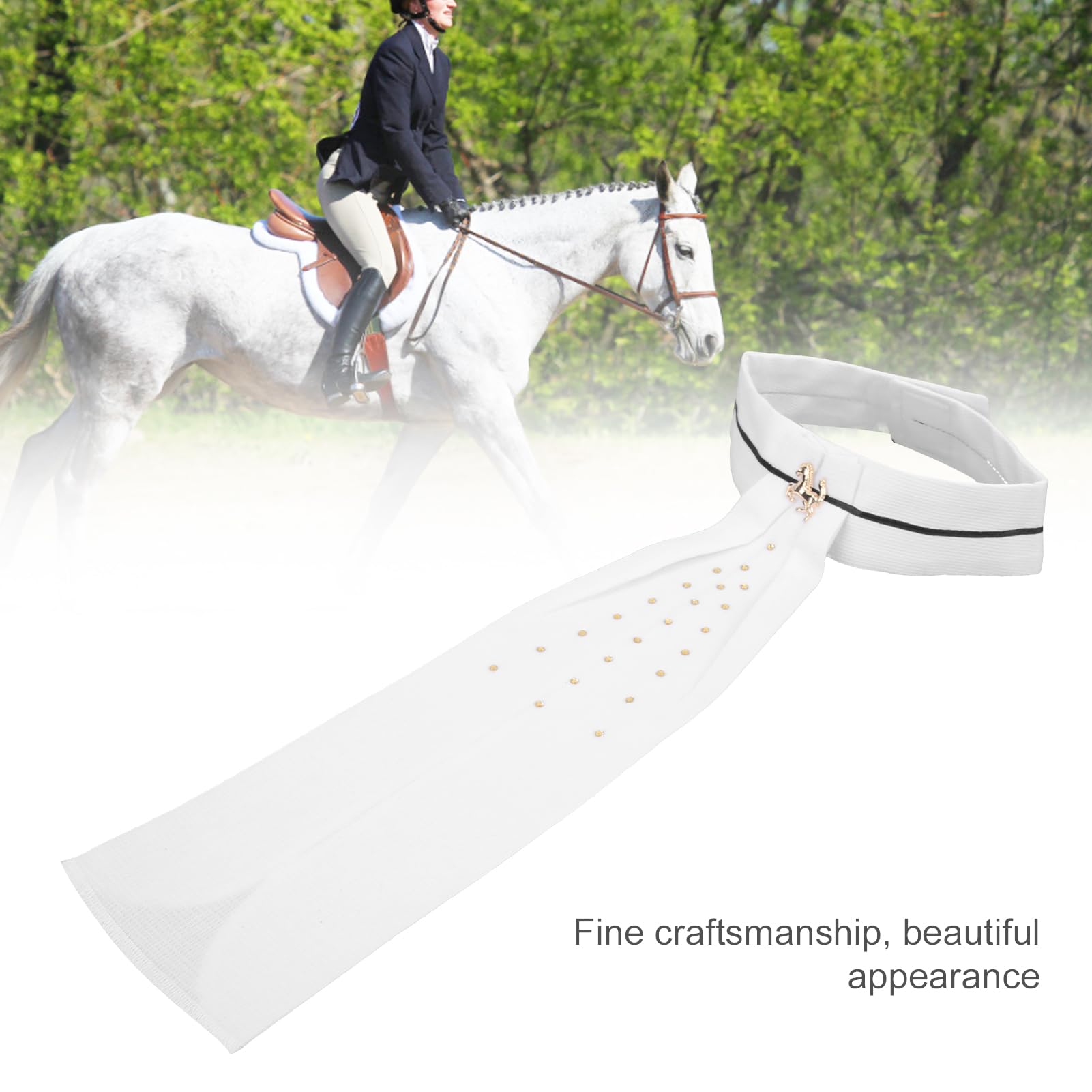 zottel Cravate en Coton pour Adulte, Belle Apparence pour Adulte, Pratique avec Taille Libre pour compétition équestre Professionnelle.
