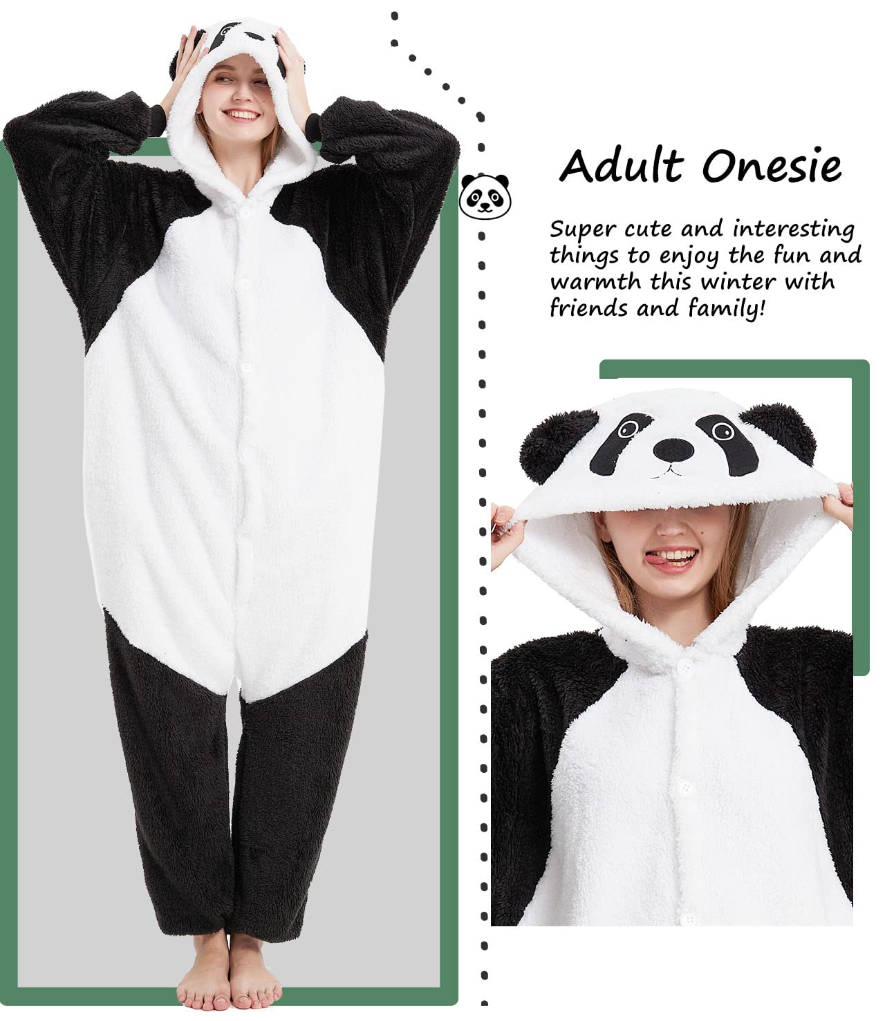 Pyjama Barboteuse Combinaison Animal Adulte Unisexe Costume Onesie Sleepwear Jumpsuit Vêtement Nuit Capuche Grenouillère Loungewear Chaud Douce Party Fête Soirée