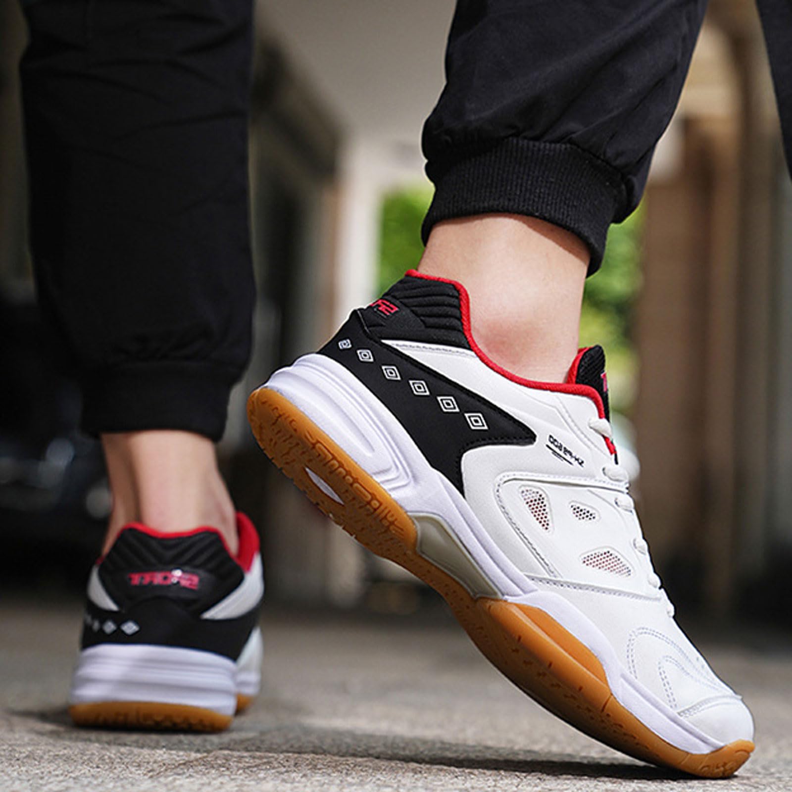 Zapatillas de bádminton para Hombre,Zapatillas de bádminton Hombre Interiores,Antideslizante,Cómodo,Transpirable,para Baloncesto,Tenis,Squash,Correr,Caminar y Entrenamiento físico